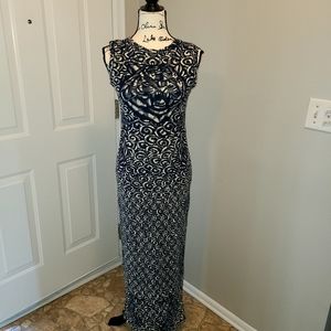 Navy blue Fuzzi sleeveless long dress